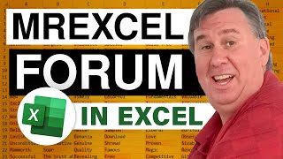 Excel - The MrExcel Message Board: Episode 1391