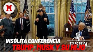 Insólita conferencia en el Despacho Oval: Trump, Musk y X, su hijoI MARCA