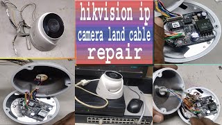 hikvision ip  camera rj45 connetor repair ,Replacing RJ45 Connector, Cable, and DC power  Hikvision,