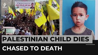 Thousands mourn Palestinian child who died after being chased by Israeli army