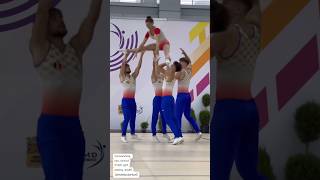 Collaboration | team 🇷🇴 #gymnast #gymnasticflips #aerobicgymnastics #aerobics #acrobatics #acro