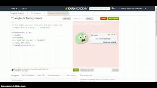 Javascript Lesson 4: Triangles & Backgrounds