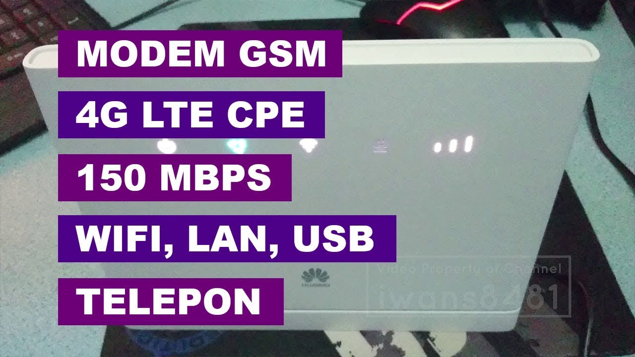 Unboxing Preview Tes Modem Huawei B315 Unlock All Operator - YouTube