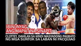 JOSHUA CLOTTEY, IBINUNYAG ANG TOTOONG DAHILAN KUNG BAKIT HINDI GAANONG SUMONTOK SA LABAN NI PACQUIAO