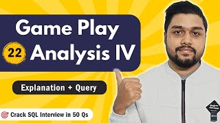 Game Play Analysis IV | Leetcode 550 | Crack SQL Interviews in 50 Qs #mysql #leetcode