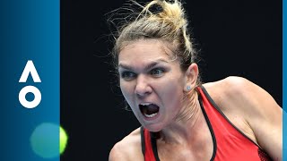 CPA Australia Shot of the Day: Simona Halep returns fire against Lauren Davis | Australian Open 2018