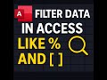 Microsoft Access SQL LIKE Operator Tutorial | Wildcards & Character Lists