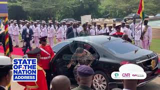 WATCH the Jaw-Dropping Arrival of Akufo-Addo \u0026 His Wife at the Final State of the Nation Address!