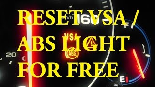 (BEST METHOD) Acura & Honda - How to Reset ABS Light VSA Light FREE