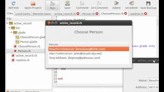 ActiveRecord GUI with Ruby Part 2