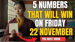 Lucky Numbers: 5 NUMBERS TO WIN JACKPOT on Friday 22th NOVEMBER 2024 | Buddhist Philosophy