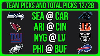 NFL Picks Today 12/28/25 NFL Week 17 Picks and Predictions