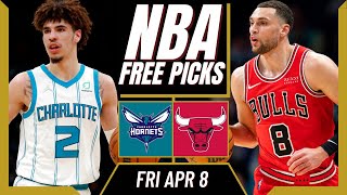 Free NBA Picks Today | HORNETS vs BULLS Predictions (4/8/22) NBA Best Bets & NBA Player Props