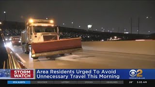 New York City Urges Use Of Mass Transit Due To Messy Road Conditions