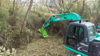 0.25m3クラス用　ディスクマルチャー　篠竹伐採