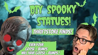 DIY Spooky Statue for Halloween!