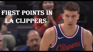 Bogdan Bogdanovic made his debut and scored the first points for the LA Clippers