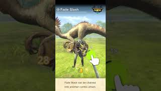 Monster Hunter Now: Ways to use a #longsword  [part2] #MHNow #HowTo #Shorts