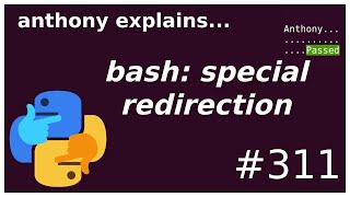 bash: special redirection (intermediate) anthony explains #311