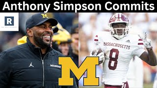 Anthony Simpson Commits To Michigan | Michigan Football Transfer Portal News