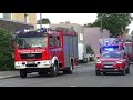 riesiger waldbrand einsatzfahrten verschiedener feuerwehren aus dem rhein kreis neuss