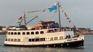 MS STADT KIEL excursion ship in the Kiel Fjord June 25, 2023