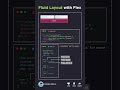 Fluid Layout with Flex 😎 Responsive layout #cssflexbox #css