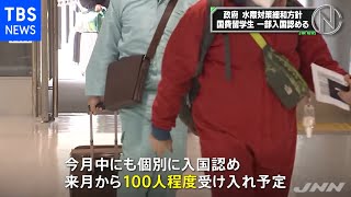 政府が水際対策を一部緩和へ 留学生を段階的に受け入れ方針