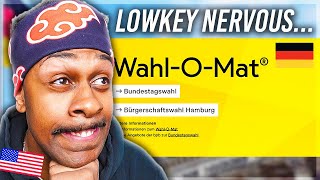 American TAKES Germany's 2025 WAHL-O-MAT Test! (Which Party did I get?)