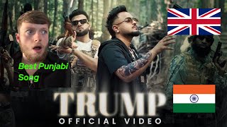 British person reacts to punjabi music for the first time - Cheema Y ft Gur Sidhu - TRUMP