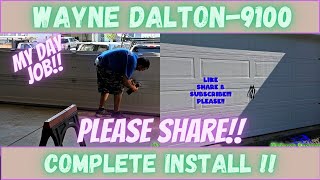 how to install a garage door wayne dalton DIY #trending #viralvideo #diy