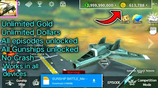 🔥Gunship battle Vip mod apk All Gunships Get + Get Money (Tutorial)