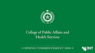 CPAHS | UNT Commencement Spring 2026