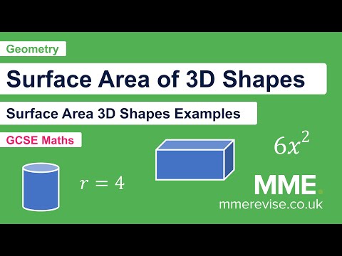 Geometry - Surface Area Of 3D Shapes (Examples) - YouTube