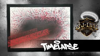 DRAWING TIMELAPSE | CALLIGRAFFITI CANVAS | JJ INK