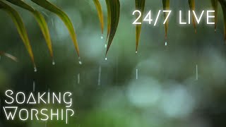 24/7 Worship Instrumental Music with Rain, Christian Instrumental Worship Music with Rain