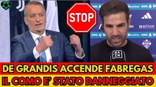 Stefano De Grandis accende Fabregas: Il Como è stato danneggiato! Cesc sbotta :c'è una cospirazione!