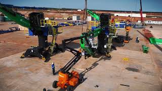 Mantsinen Material Handlers Getting Assembled in Brazil