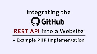Using the Github Rest API on Your Game's Website