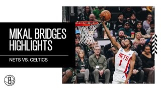 Mikal Bridges Highlights | Brooklyn Nets vs. Boston Celtics | 3.3.23