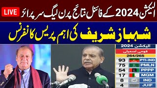 Shehbaz Sharif Important Press Conference | Elections 2024 Results | SAMAA TV