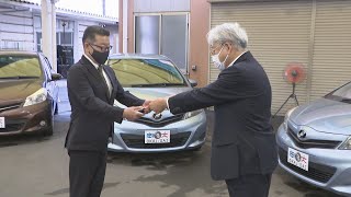 自動車整備士を育てる専門学校に販売会社が車6台を寄贈　電気自動車需要で人材不足が続く　岡山