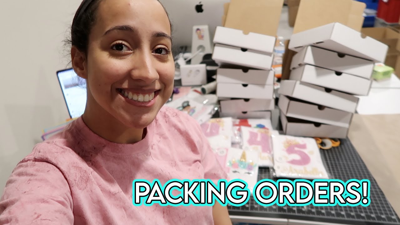 Packaging Orders Pack With Me Studio Vlog Youtube