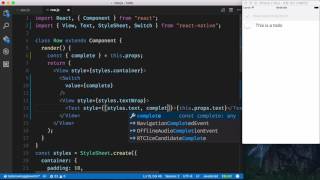 06 egghead react add a complete toggle with react native switch