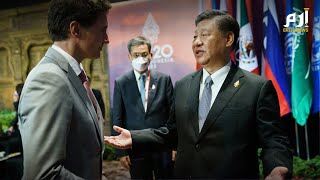 رئيس الصين "يهين" رئيس وزراء كندا أمام الكاميرات
