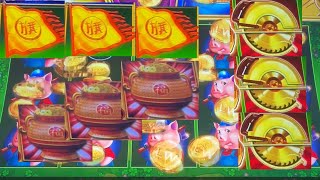 DRAGON LINK SLOT vs HUFF N' EVEN MORE PUFF SLOT!!! Show me your real face Buddha, Hank and Wolfie!!!