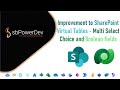 Improvement to SharePoint Virtual Tables–Multi-Select choice fields & Boolean fields| @sbpowerdev