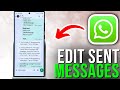 How to Edit Sent Messages on WhatsApp