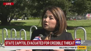 Visitor describes being evacuated from the California State Capitol