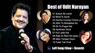 LoFi | Best Of Udit Narayan | Udit Narayan  Hit Songs |  Slow Reverb l @EnigmaVerseTV